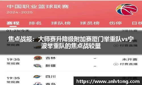 焦点战报：大师赛升降级附加赛厦门举重队vs宁波举重队的焦点战较量